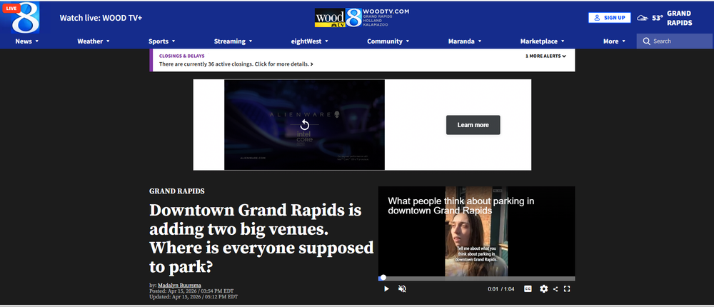 WOODTV Interview with Professor Dr. Chad Frederick Spotlight